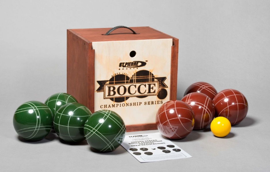 Tournament Bocce Set in Wood Box 107mm (TB2) - Made in USA